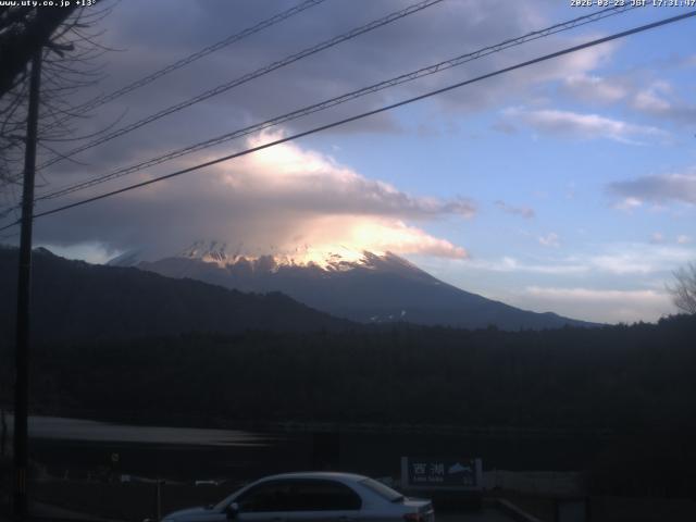 西湖からの富士山