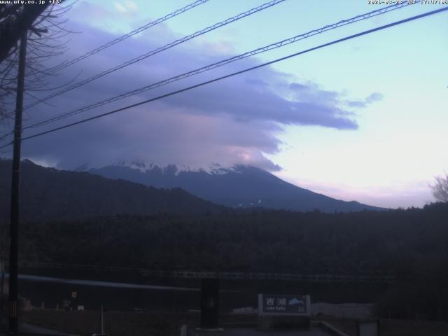 西湖からの富士山