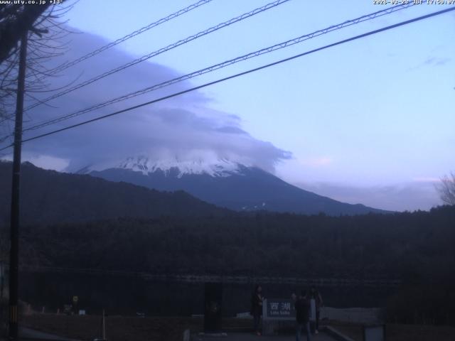 西湖からの富士山