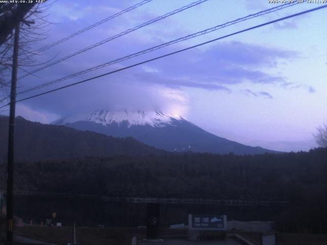 西湖からの富士山