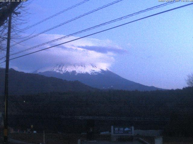 西湖からの富士山