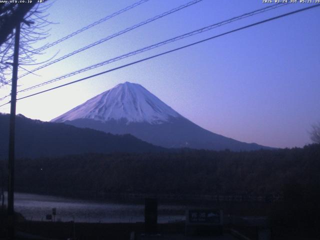 西湖からの富士山