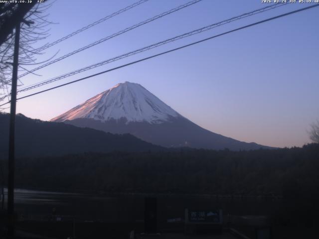 西湖からの富士山