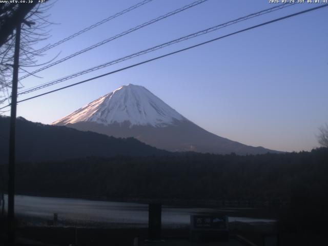 西湖からの富士山