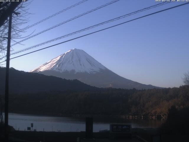 西湖からの富士山