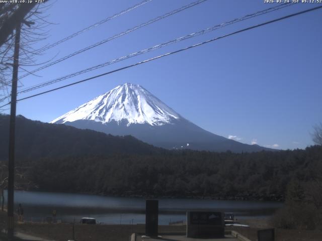 西湖からの富士山