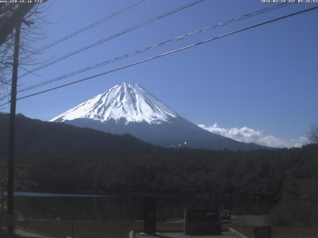 西湖からの富士山