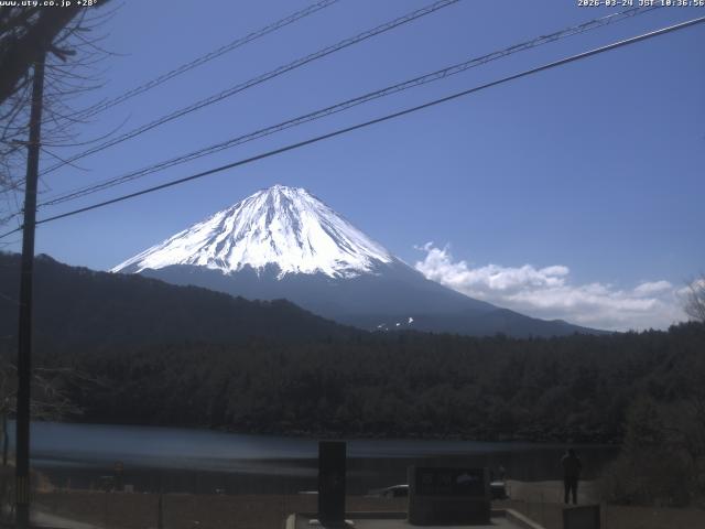 西湖からの富士山