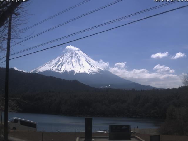 西湖からの富士山