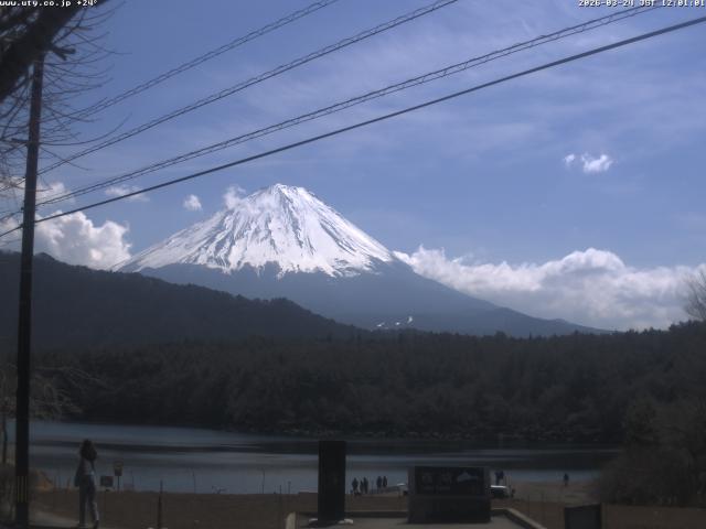 西湖からの富士山