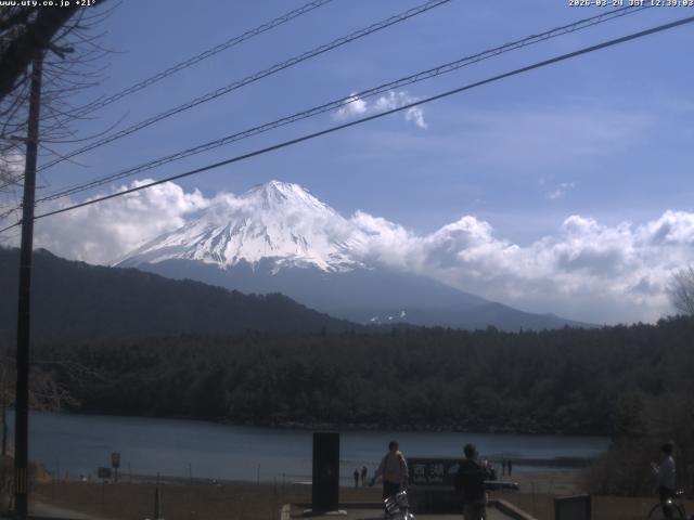 西湖からの富士山