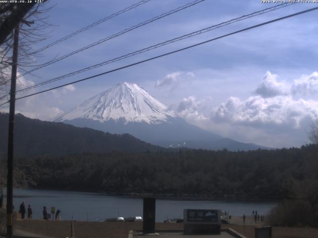 西湖からの富士山