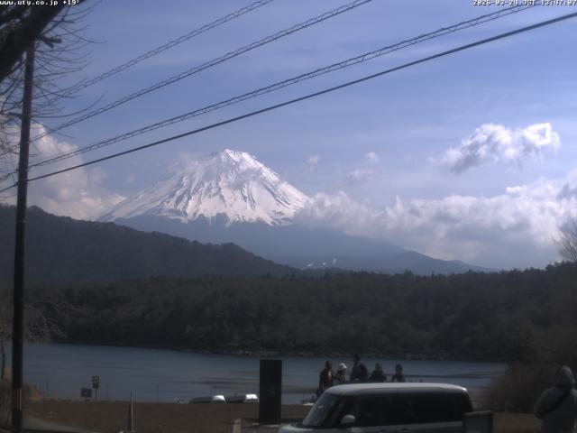 西湖からの富士山