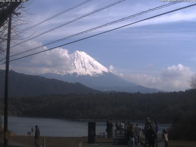西湖からの富士山