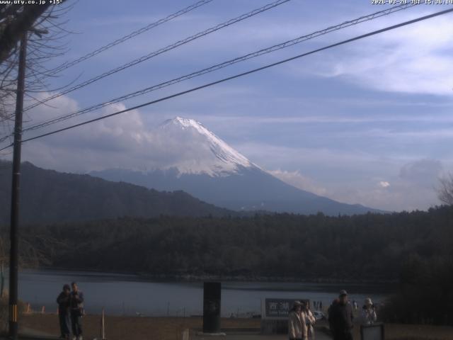 西湖からの富士山