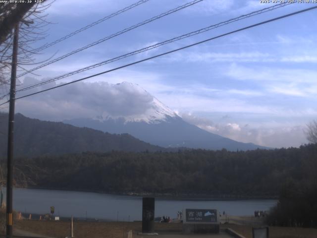 西湖からの富士山