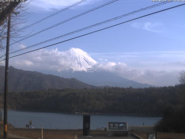 西湖からの富士山