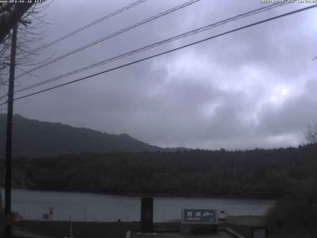 西湖からの富士山