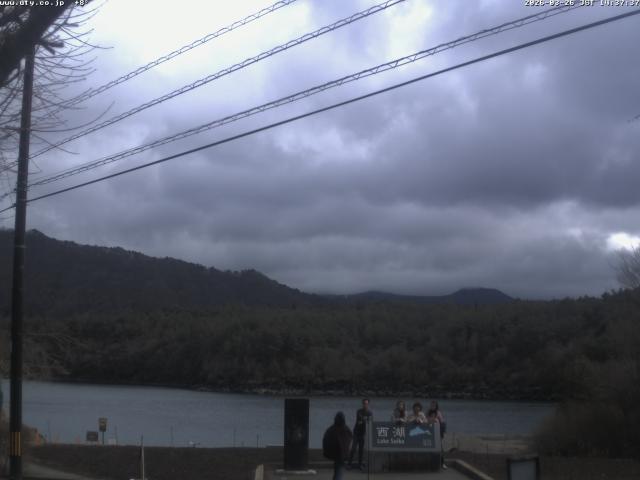 西湖からの富士山