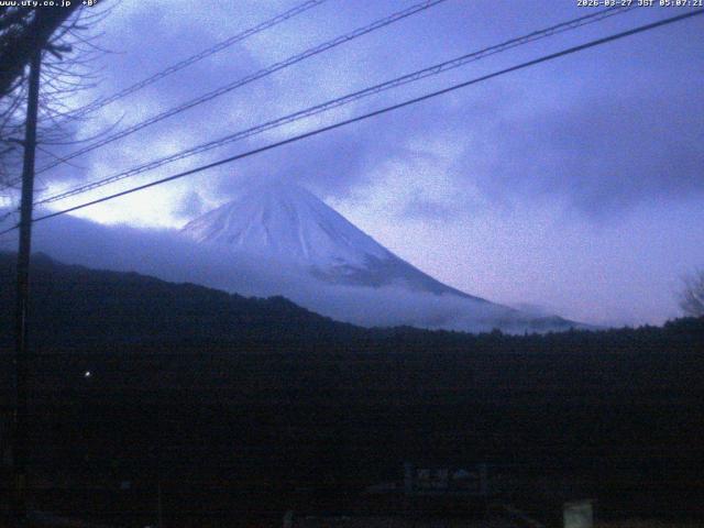 西湖からの富士山