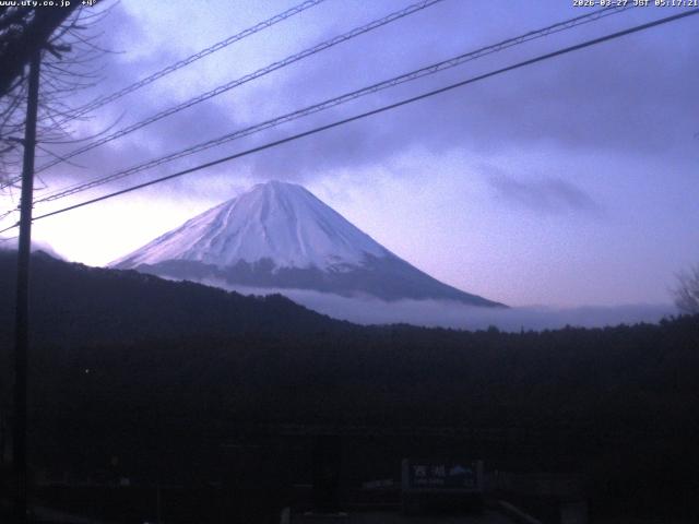 西湖からの富士山