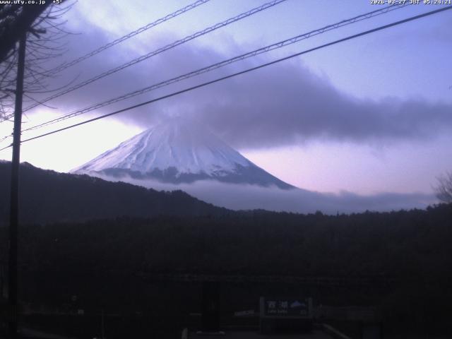 西湖からの富士山
