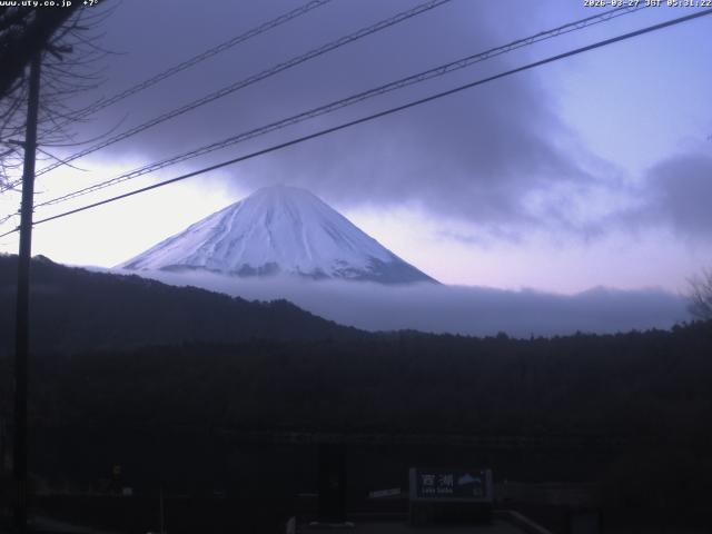 西湖からの富士山