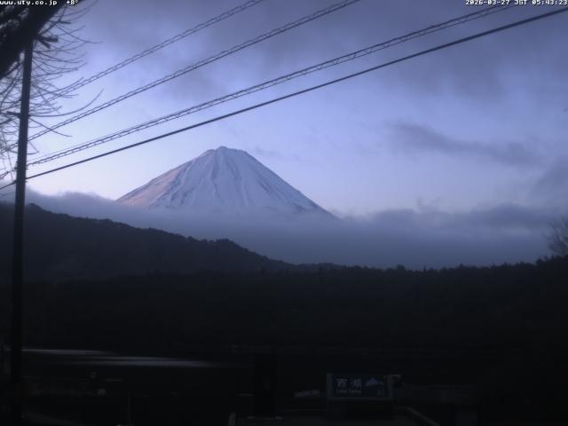 西湖からの富士山
