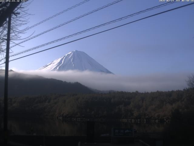西湖からの富士山