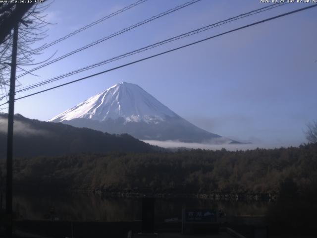 西湖からの富士山