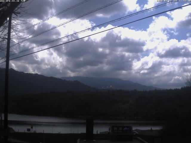 西湖からの富士山