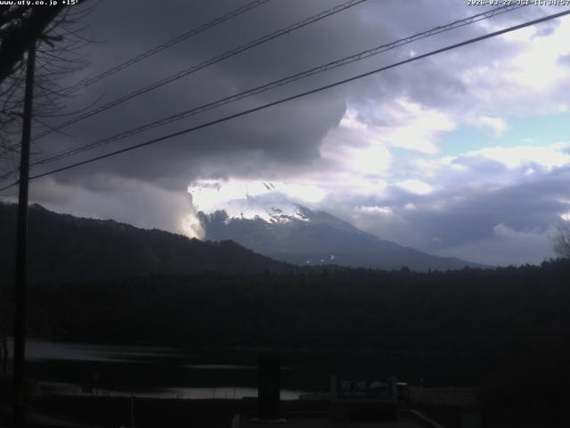 西湖からの富士山