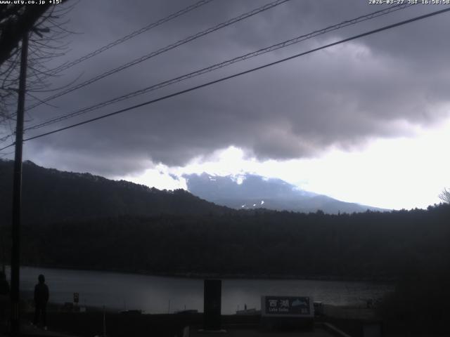 西湖からの富士山