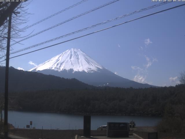 西湖からの富士山
