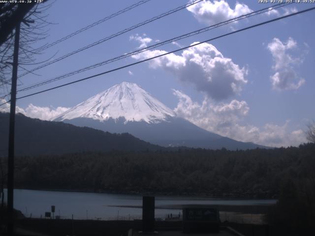 西湖からの富士山
