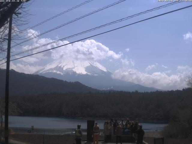 西湖からの富士山