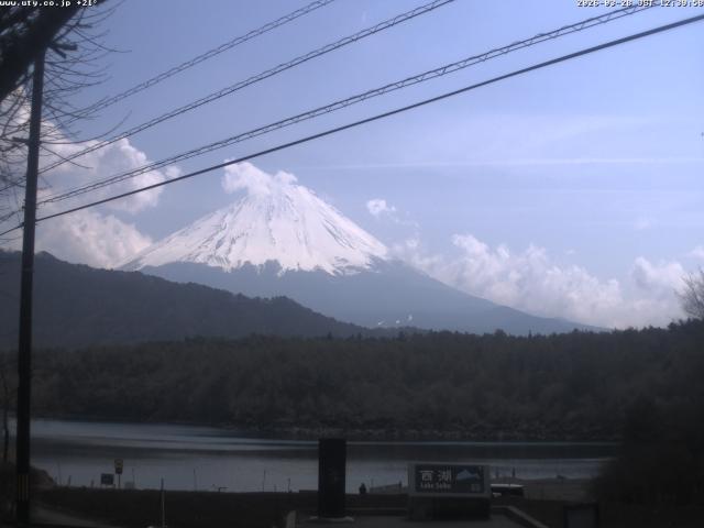 西湖からの富士山