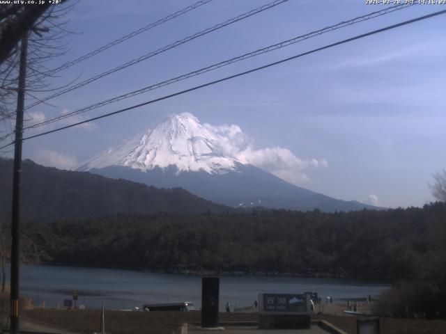 西湖からの富士山