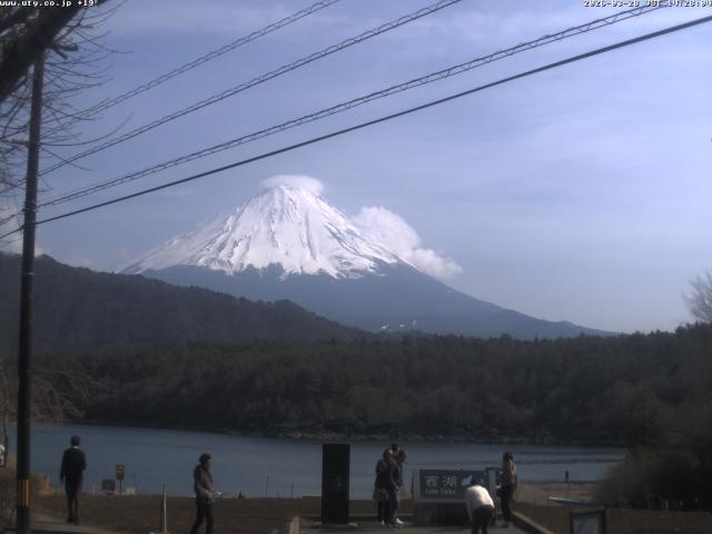 西湖からの富士山