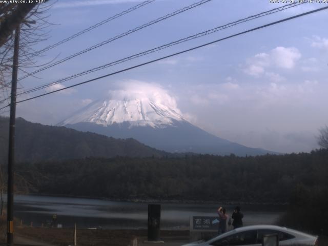 西湖からの富士山