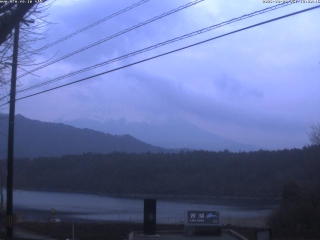 西湖からの富士山
