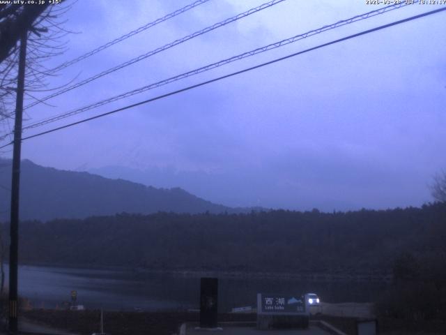 西湖からの富士山