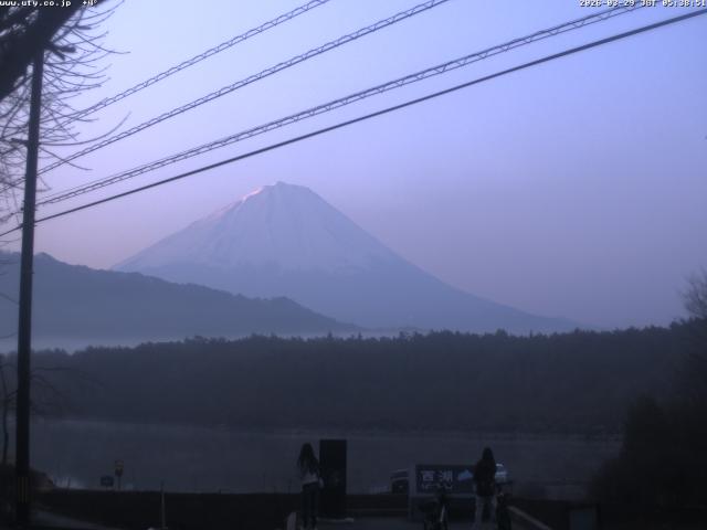西湖からの富士山