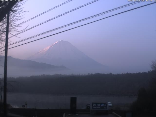 西湖からの富士山