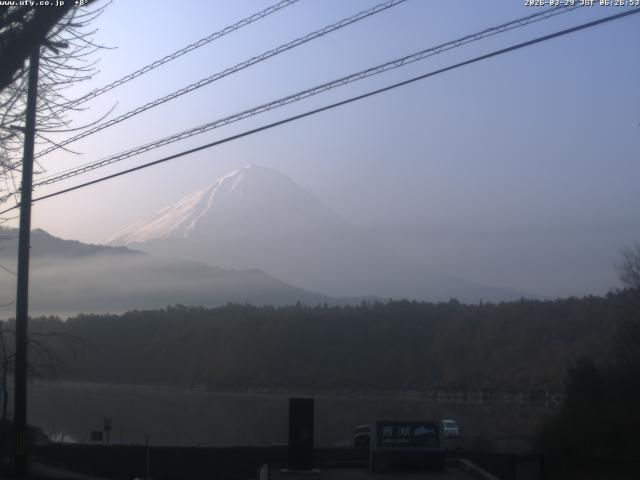 西湖からの富士山