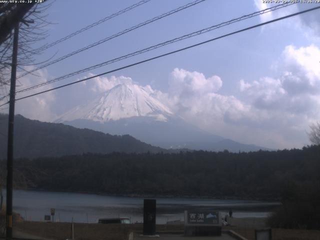 西湖からの富士山