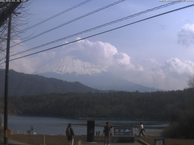 西湖からの富士山