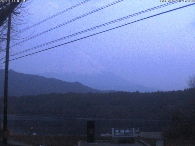 西湖からの富士山