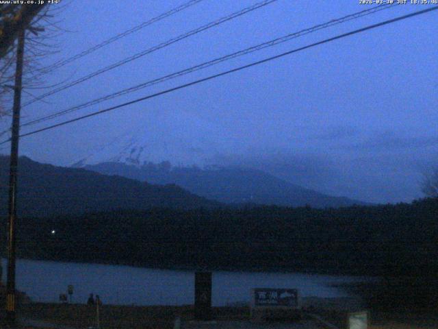 西湖からの富士山