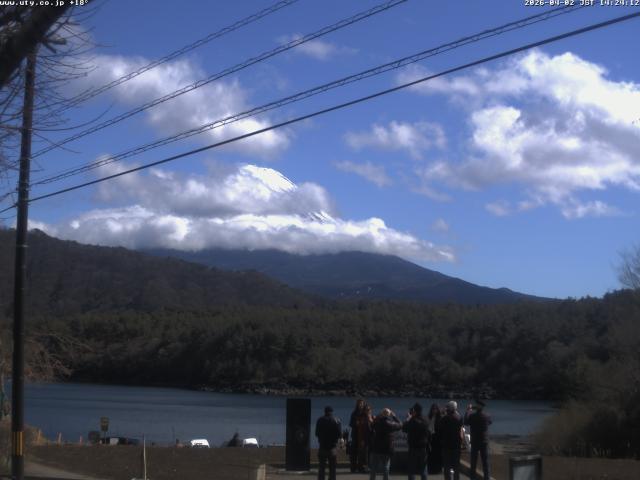 西湖からの富士山